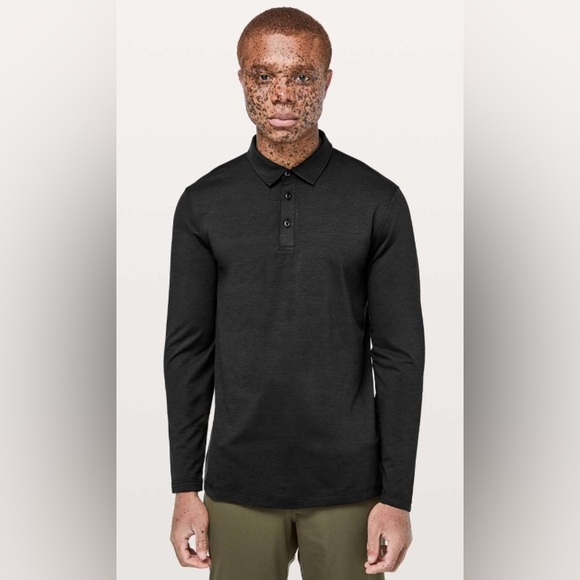 lululemon athletica Other - Lululemon Evolution Long Sleeve Polo
Black EUC